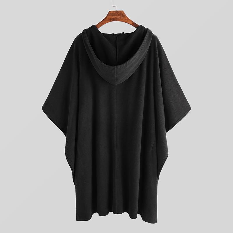 Black Hooded Poncho Ponchos - The Burner Shop