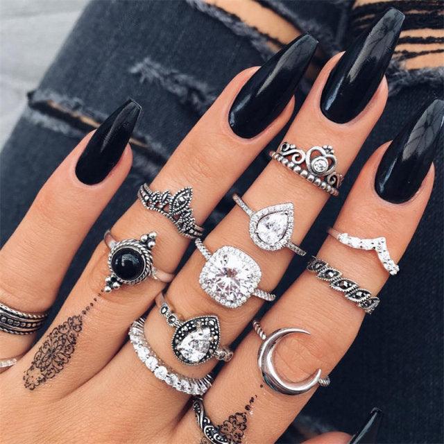 Boheimian Rings 5Pcs Set Rings - The Burner Shop