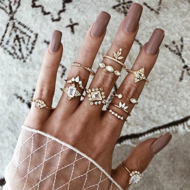 Boheimian Rings 5Pcs Set Rings - The Burner Shop