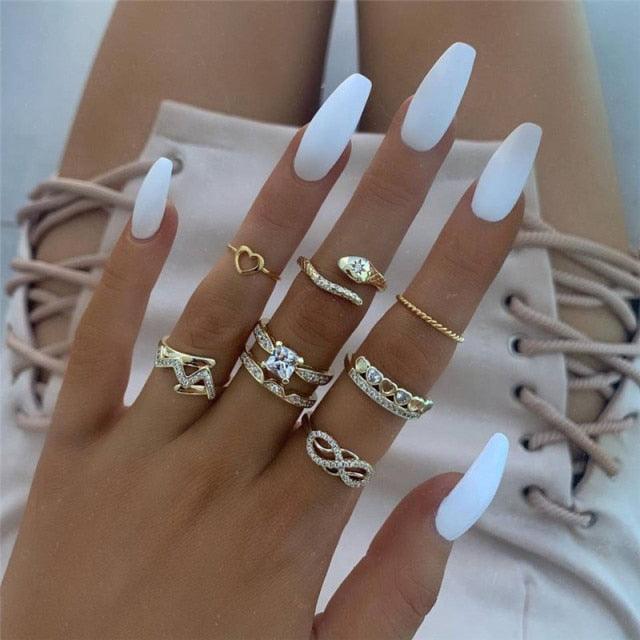 Boheimian Rings 5Pcs Set Rings - The Burner Shop