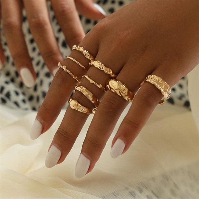 Boheimian Rings 5Pcs Set Rings - The Burner Shop