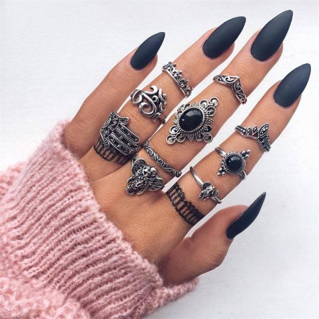 Boheimian Rings 5Pcs Set Rings - The Burner Shop