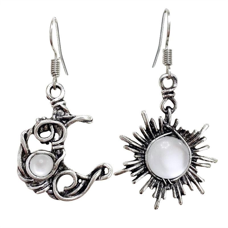 Bohemia Sun And Moon Earrings Earrings - The Burner Shop