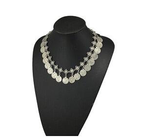 Bohemian Carved Coin Necklace Necklaces - The Burner Shop