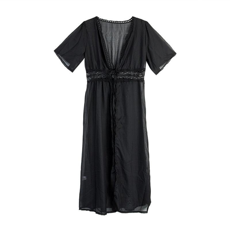 Bohemian Lace Beach Dress dresses - The Burner Shop