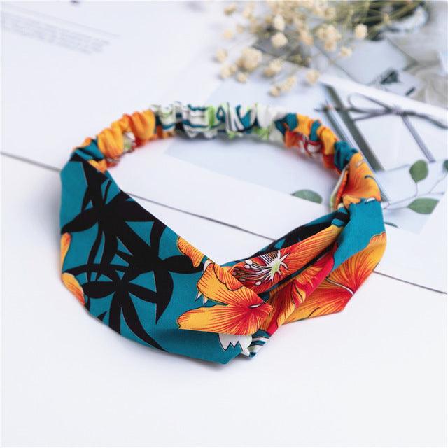 Bohemian Printed Hair Band Headbands - The Burner Shop