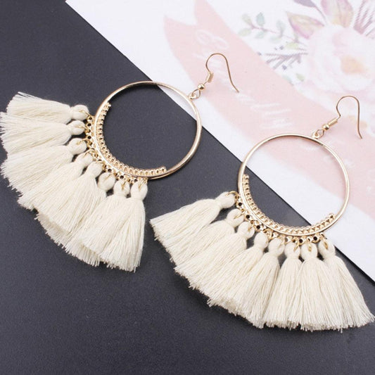 Bohemian Tassel Drop Earrings Earrings - The Burner Shop