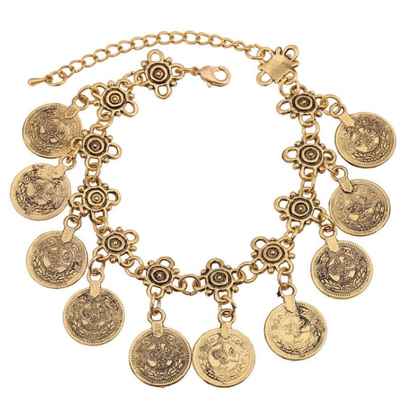 Bohemian Thin Coin Bracelet Bracelets - The Burner Shop