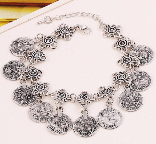 Bohemian Thin Coin Bracelet Bracelets - The Burner Shop