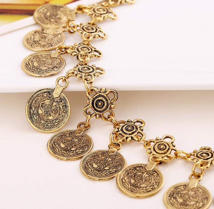 Bohemian Thin Coin Bracelet Bracelets - The Burner Shop