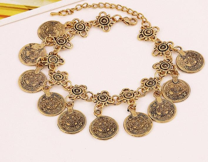 Bohemian Thin Coin Bracelet Bracelets - The Burner Shop