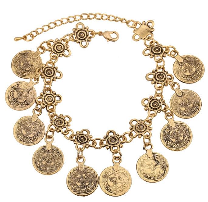 Bohemian Thin Coin Bracelet Bracelets - The Burner Shop