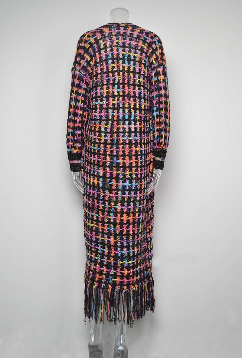 Bohemian Vintage Fringe Cardigan Cardigans - The Burner Shop