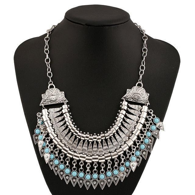 Boho Antique Long Tassel African Vintage Necklace Necklaces - The Burner Shop