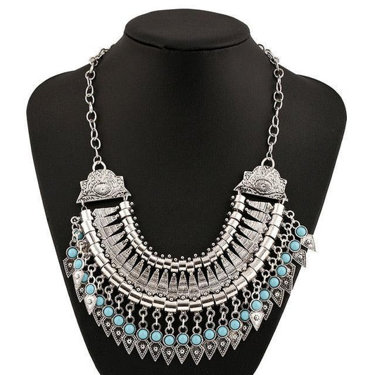 Boho Antique Long Tassel African Vintage Necklace Necklaces - The Burner Shop