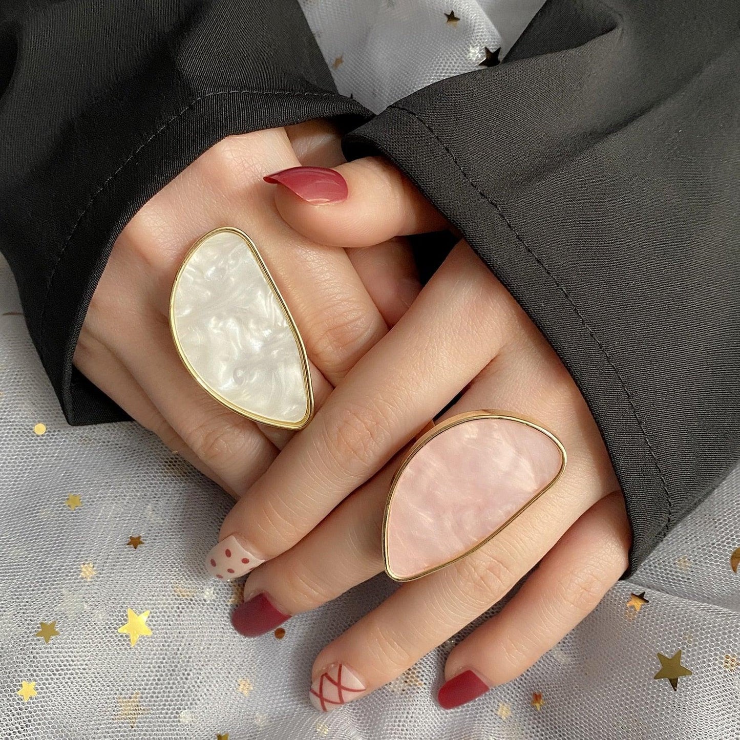 Boho Chic Adjustable Oval Ring Rings - The Burner Shop