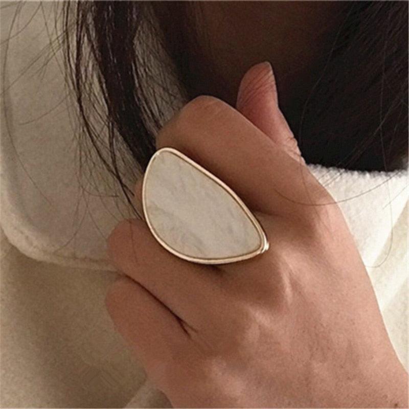 Boho Chic Adjustable Oval Ring Rings - The Burner Shop