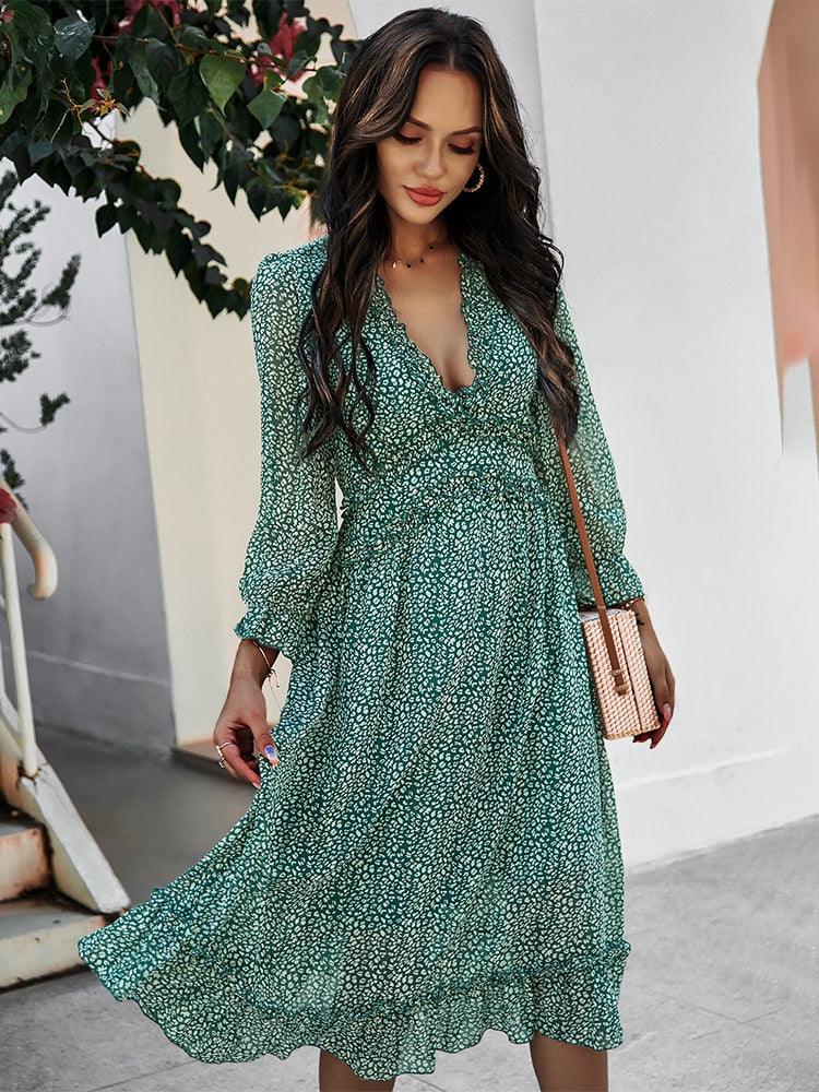 Boho Chic Butterfly Sleeve Dress Dresses - The Burner Shop