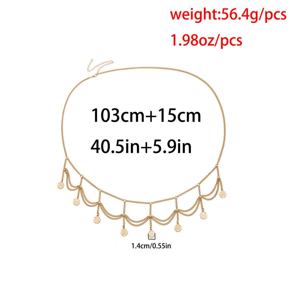 Boho Chic Coin Belt Body Jewelry - The Burner Shop