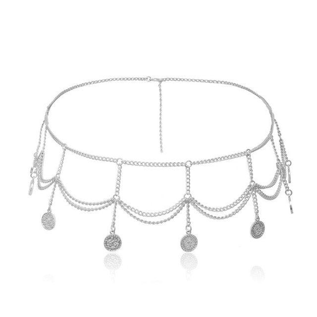 Boho Chic Coin Belt Body Jewelry - The Burner Shop