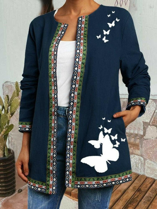 Boho Chic Floral Vintage Jacket Jackets - The Burner Shop