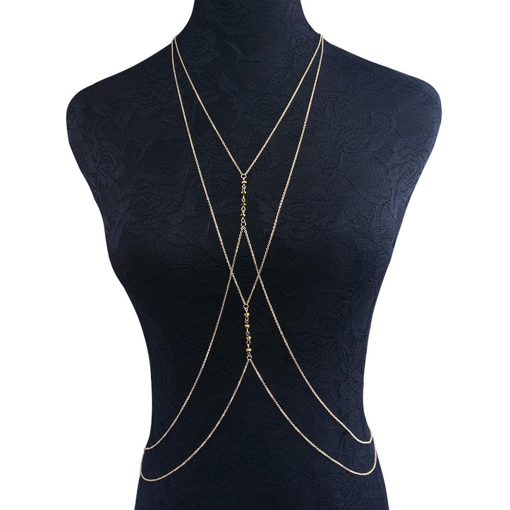 Boho Chic Harness Necklace Necklaces - The Burner Shop