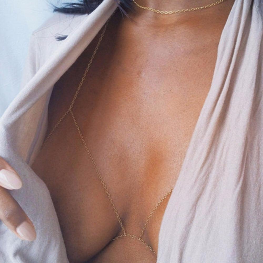 Boho Chic Harness Necklace Necklaces - The Burner Shop