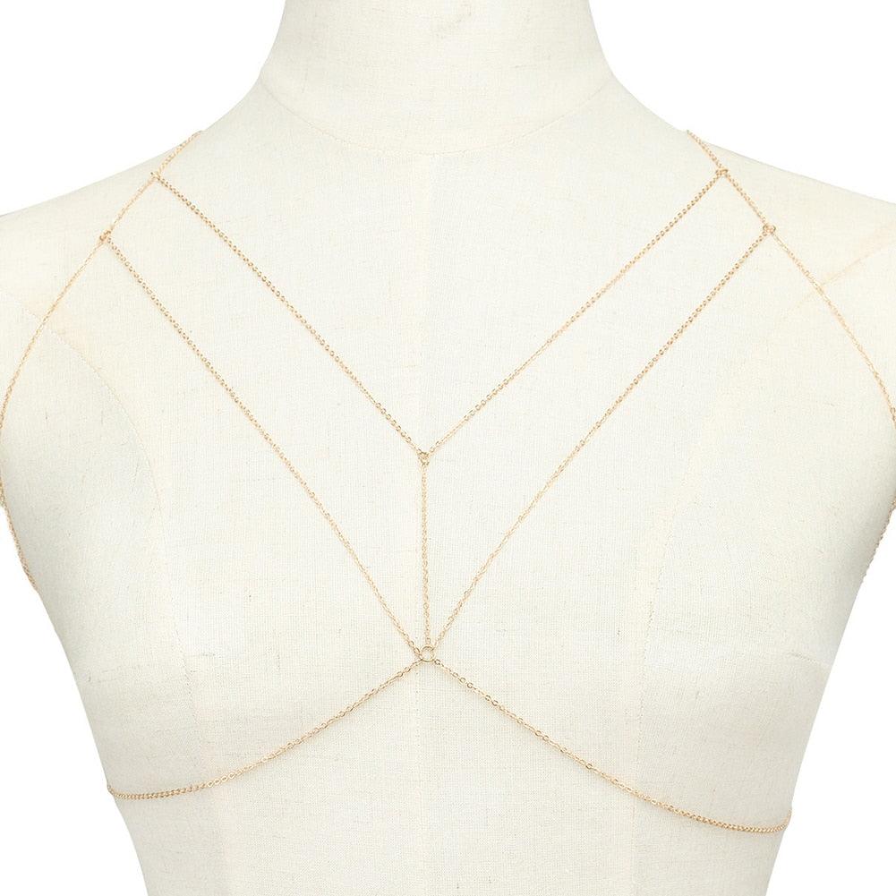 Boho Chic Harness Necklace Necklaces - The Burner Shop