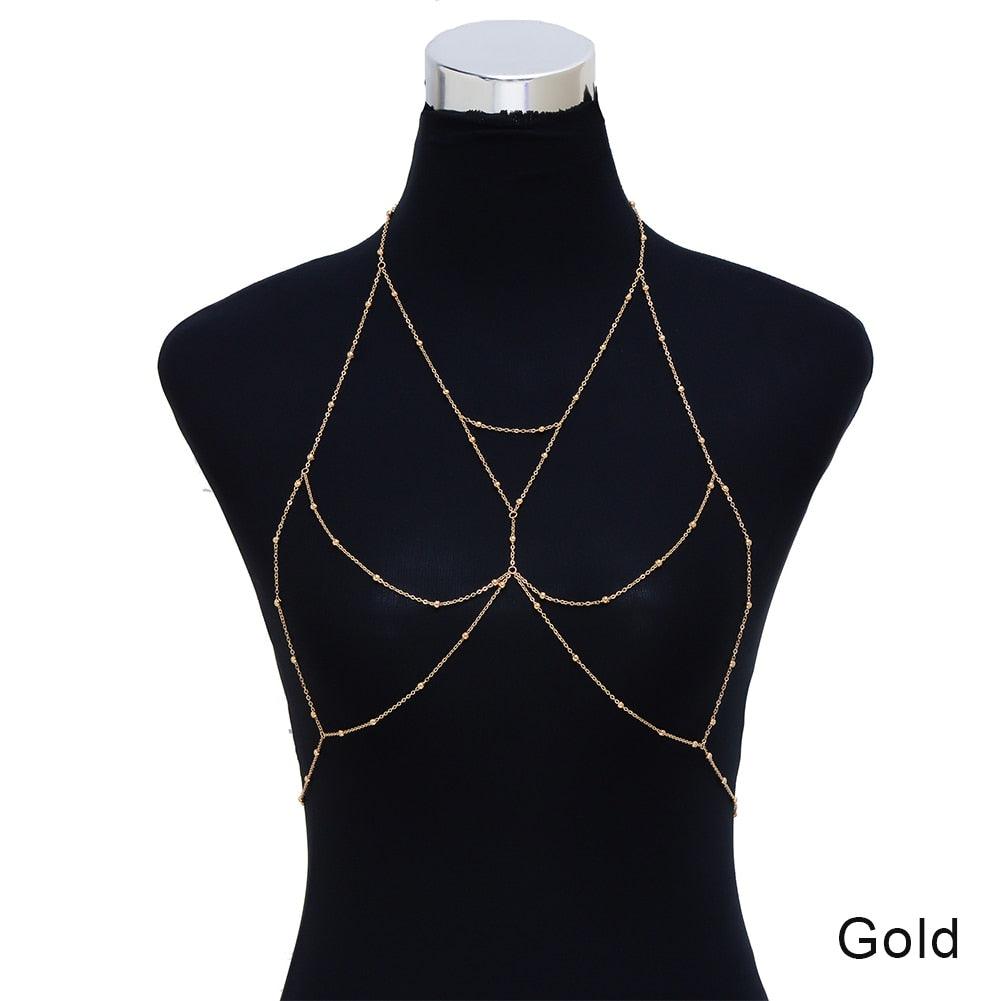 Boho Chic Harness Necklace Necklaces - The Burner Shop