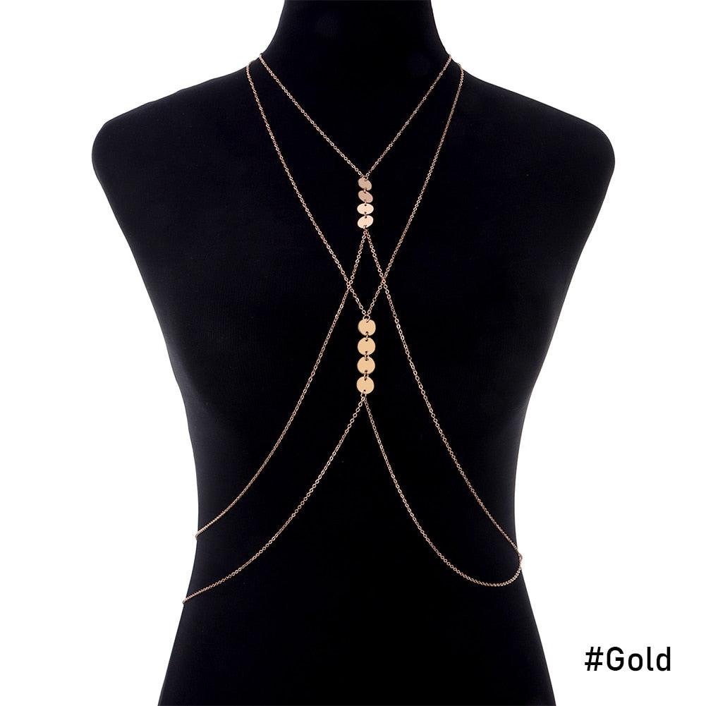Boho Chic Harness Necklace Necklaces - The Burner Shop