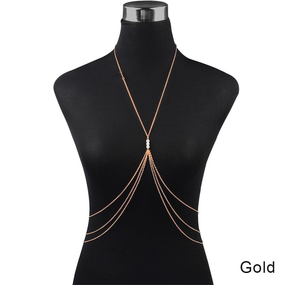 Boho Chic Harness Necklace Necklaces - The Burner Shop