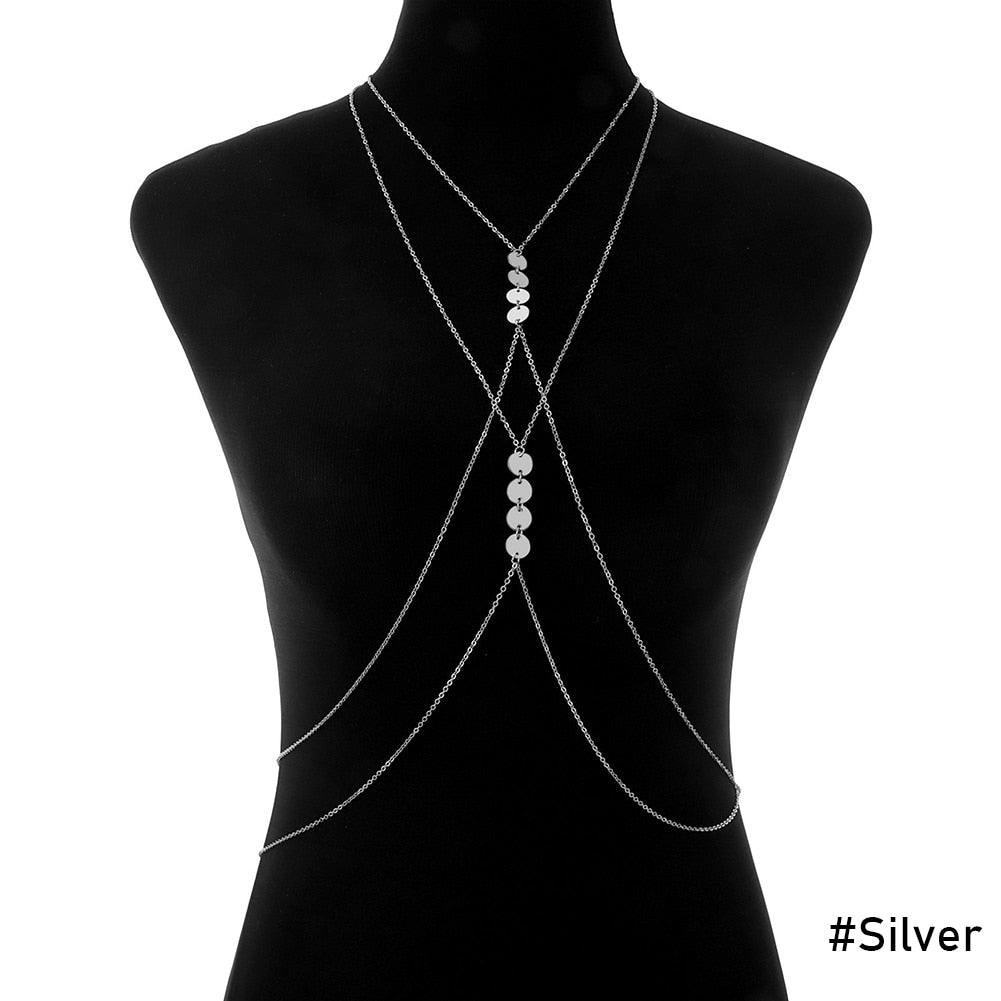 Boho Chic Harness Necklace Necklaces - The Burner Shop