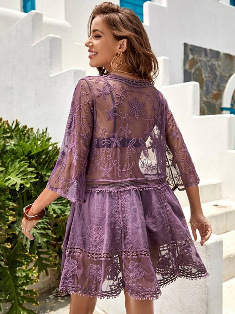 Boho Chic Lace Dress Dresses - The Burner Shop