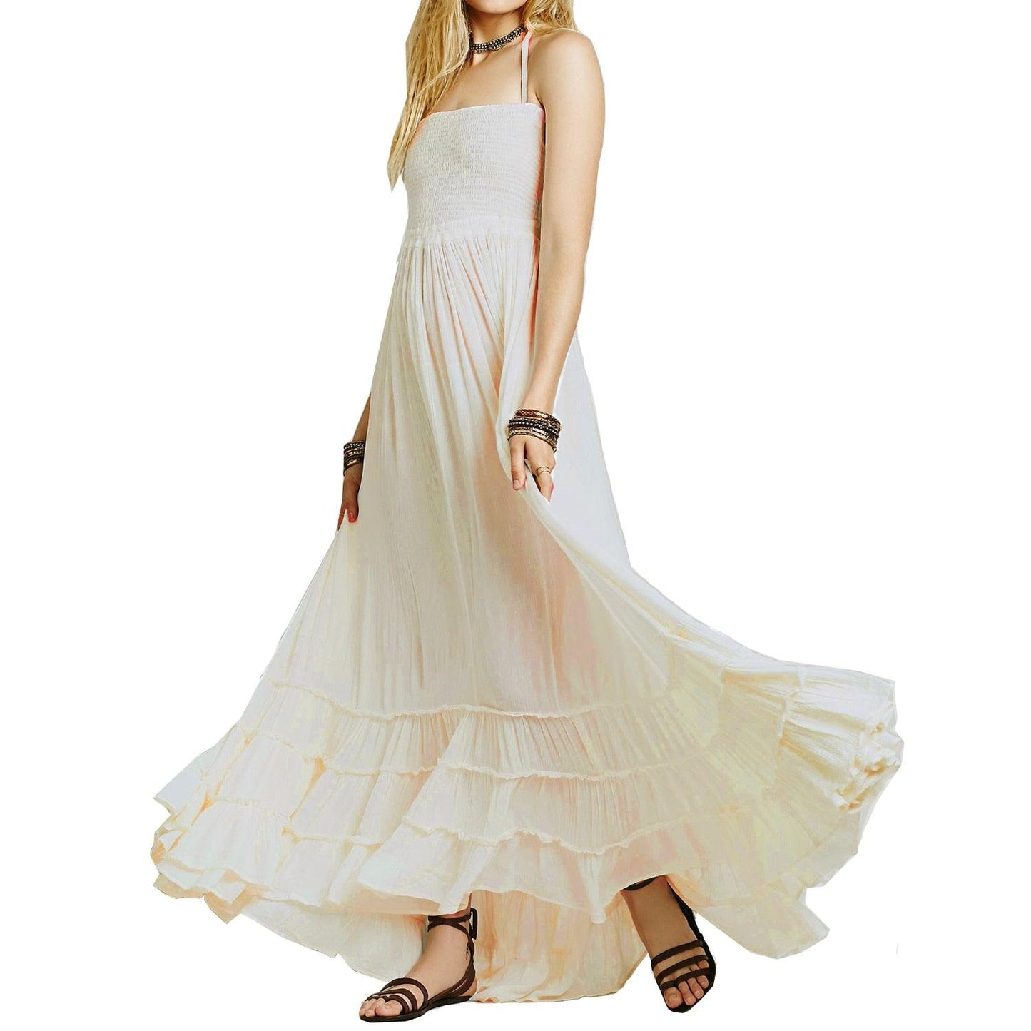 Boho Chic Long Backless Dress Dresses - The Burner Shop