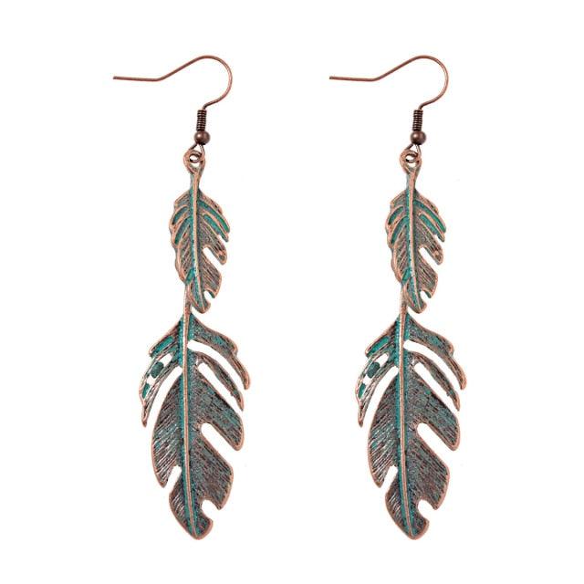 Boho Chic Long Chain Dangle Earrings Earrings - The Burner Shop