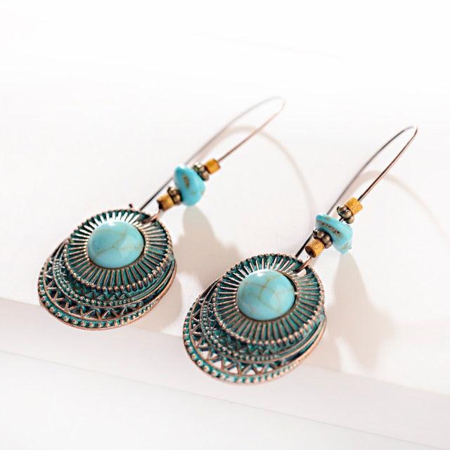 Boho Chic Long Chain Dangle Earrings Earrings - The Burner Shop