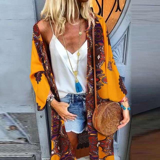 Boho Chic Long Sleeve Cardigan Cardigans - The Burner Shop