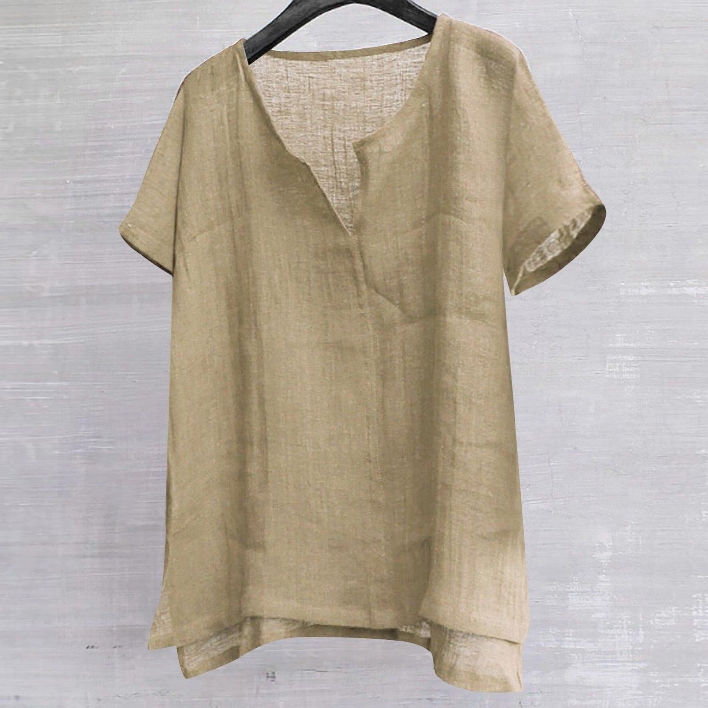 Boho Chic Loose Linen Shirts Shirts - The Burner Shop