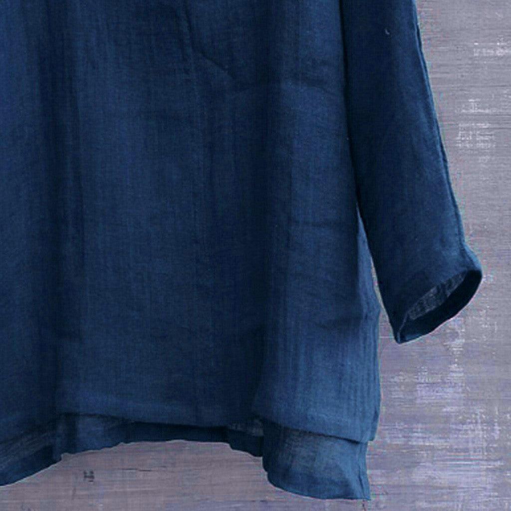Boho Chic Loose Linen Shirts Shirts - The Burner Shop