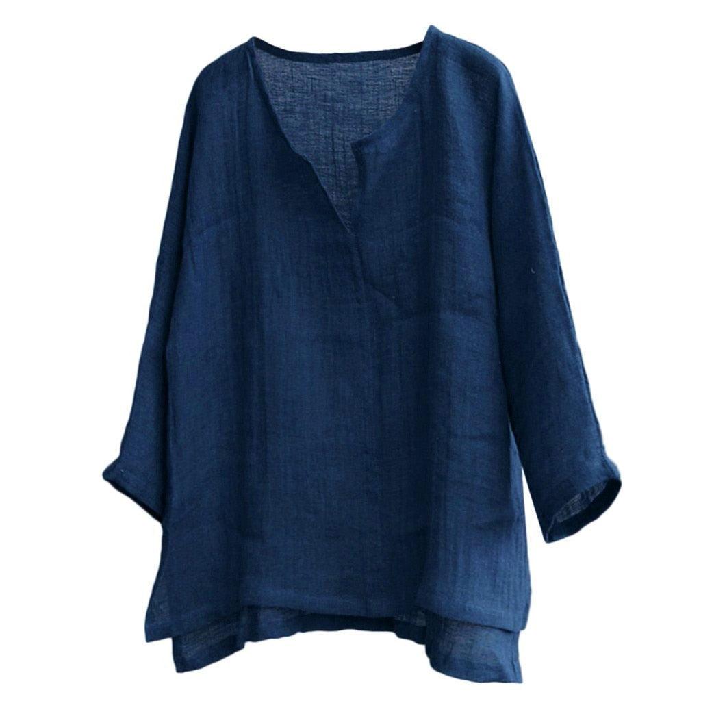 Boho Chic Loose Linen Shirts Shirts - The Burner Shop