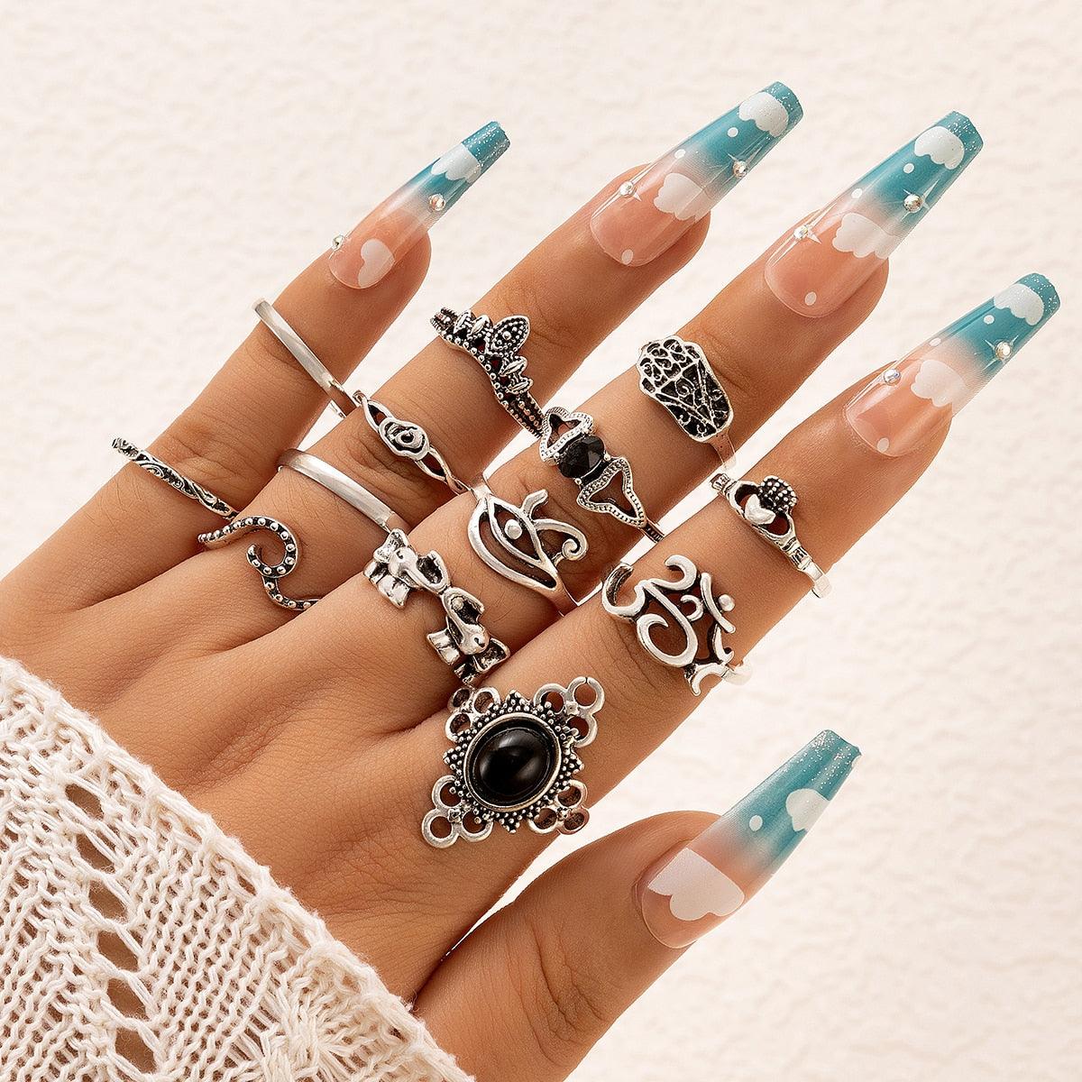 Boho Chic Ring Sets Rings - The Burner Shop