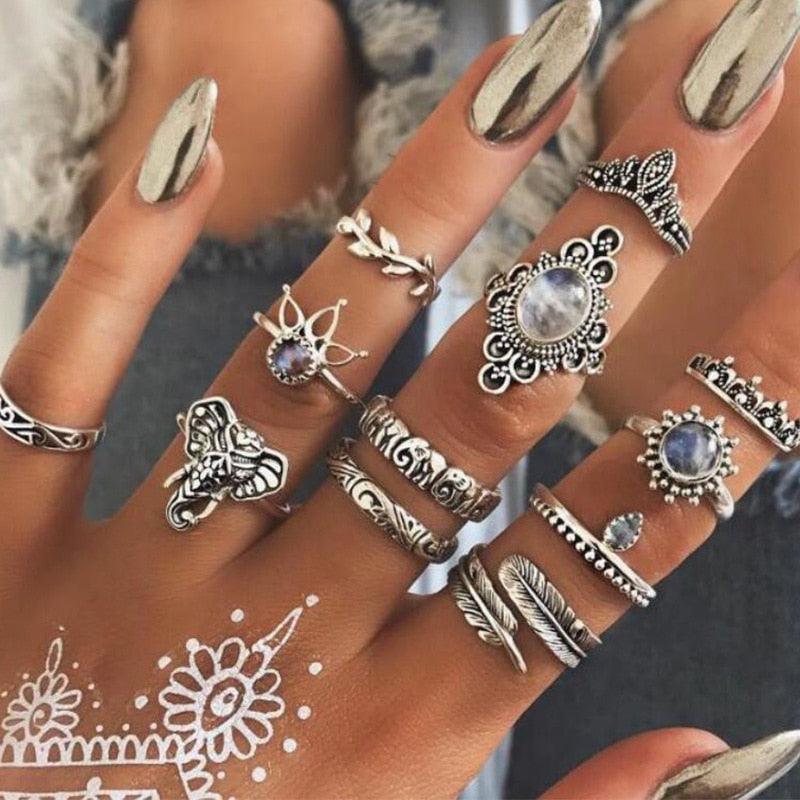 Boho Chic Ring Sets Rings - The Burner Shop