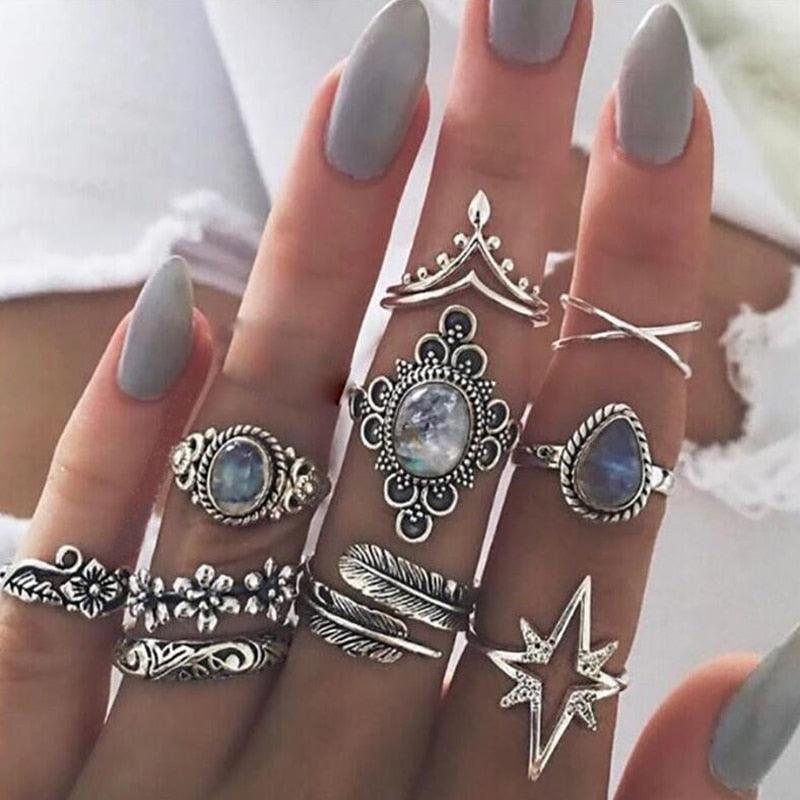 Boho Chic Ring Sets Rings - The Burner Shop