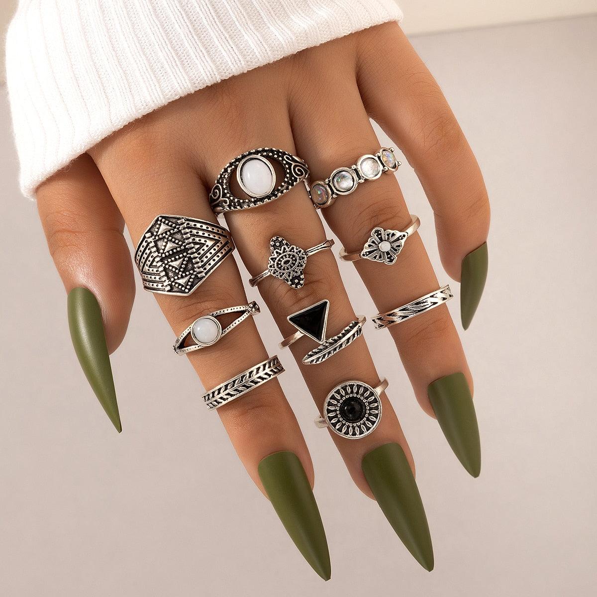 Boho Chic Ring Sets Rings - The Burner Shop