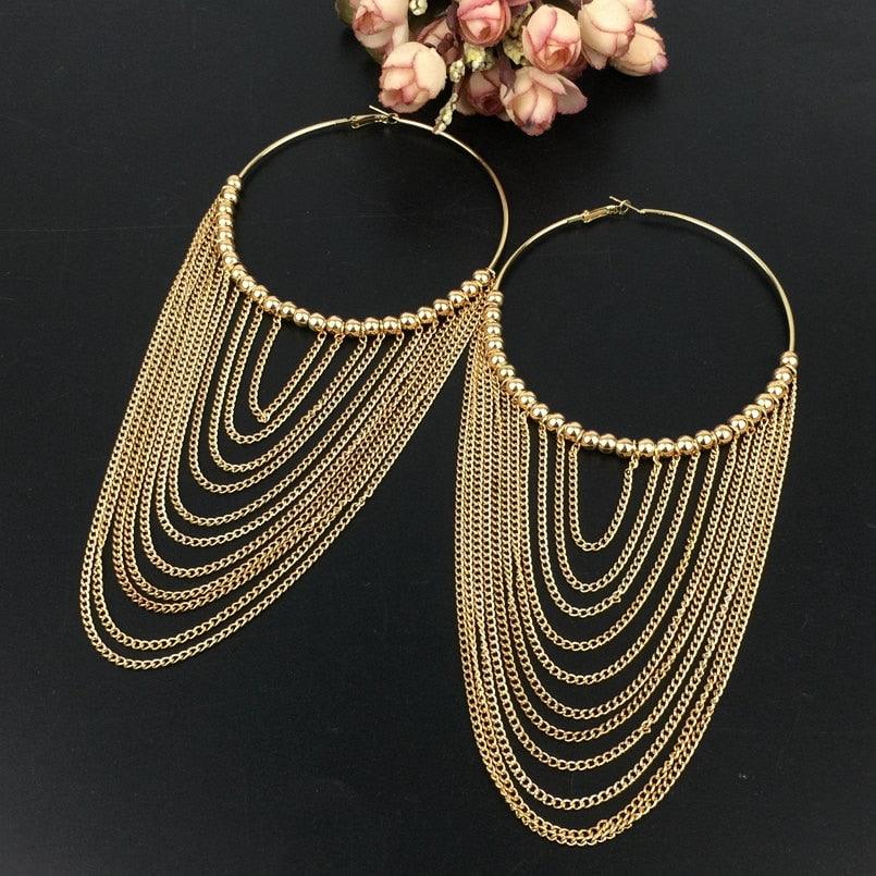 Boho Chic Round tassels Earrings Earrings - The Burner Shop
