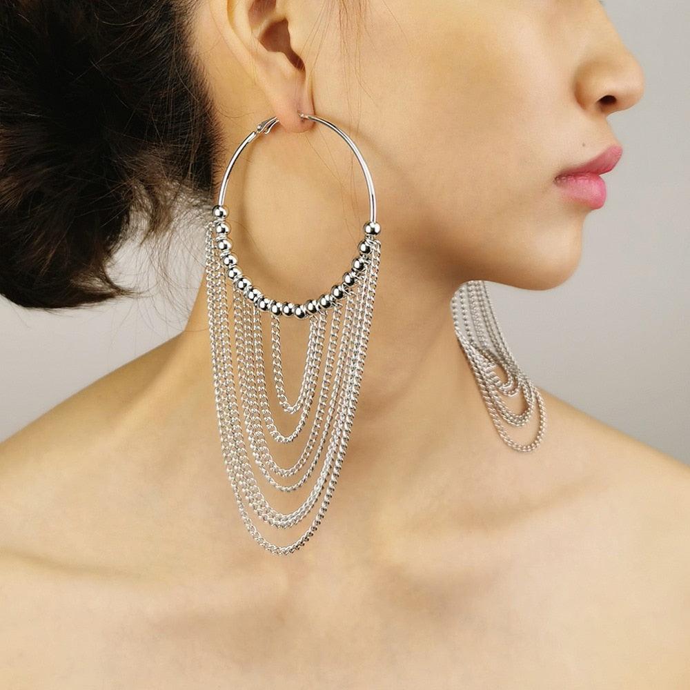 Boho Chic Round tassels Earrings Earrings - The Burner Shop