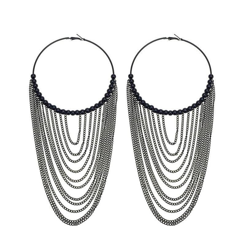 Boho Chic Round tassels Earrings Earrings - The Burner Shop