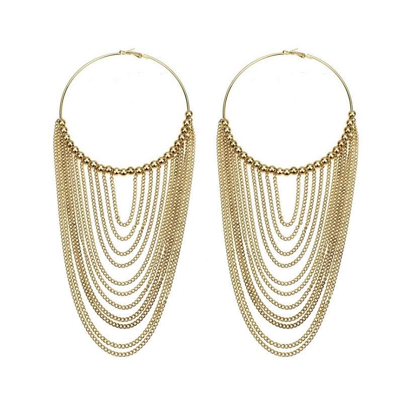 Boho Chic Round tassels Earrings Earrings - The Burner Shop