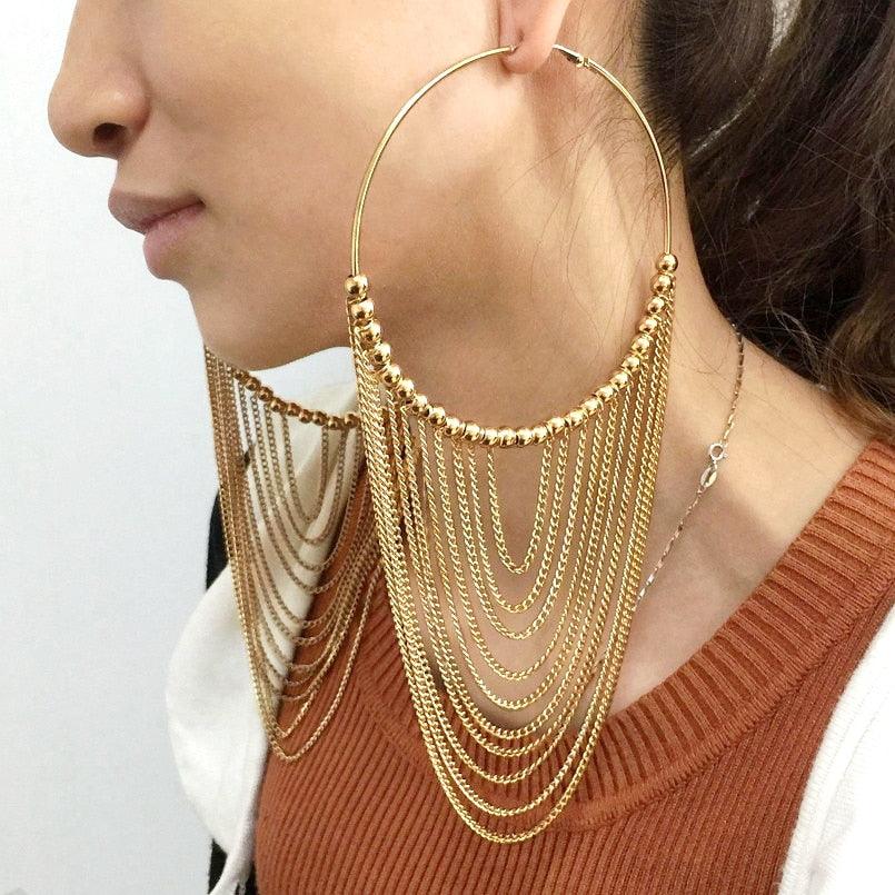 Boho Chic Round tassels Earrings Earrings - The Burner Shop