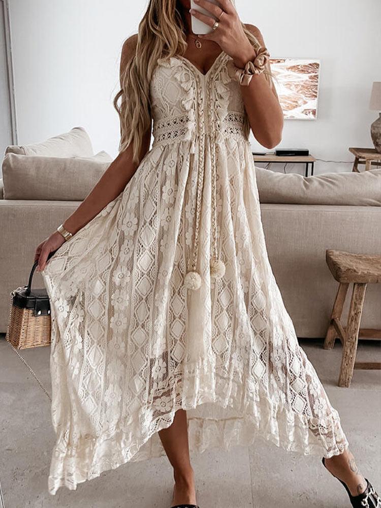 Boho Chic Sundress Dresses - The Burner Shop